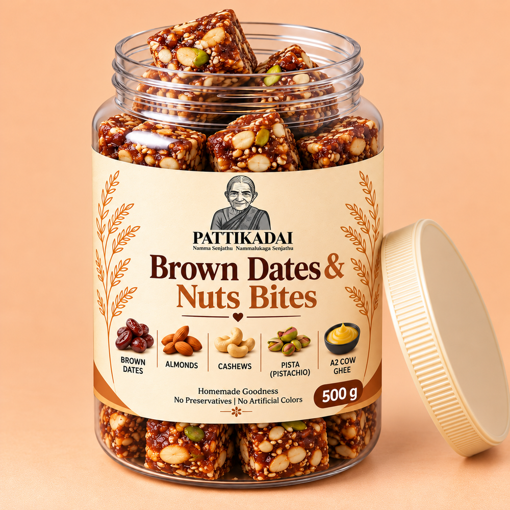 Brown Dates & Nuts Bites
