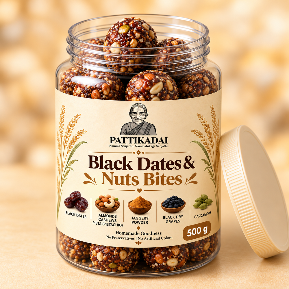 Black Dates & Nuts Bites