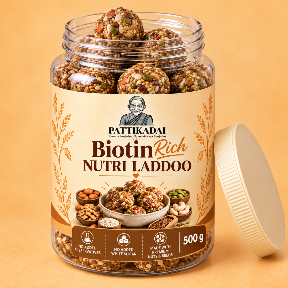 Biotin Nutrition Laddoo | Pattikadai Traditional Sweets