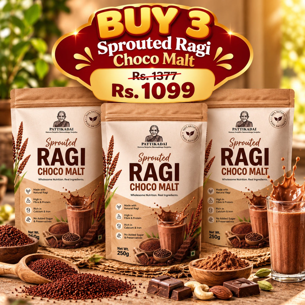 Sprouted Ragi Choco Malt 250g - COMBO